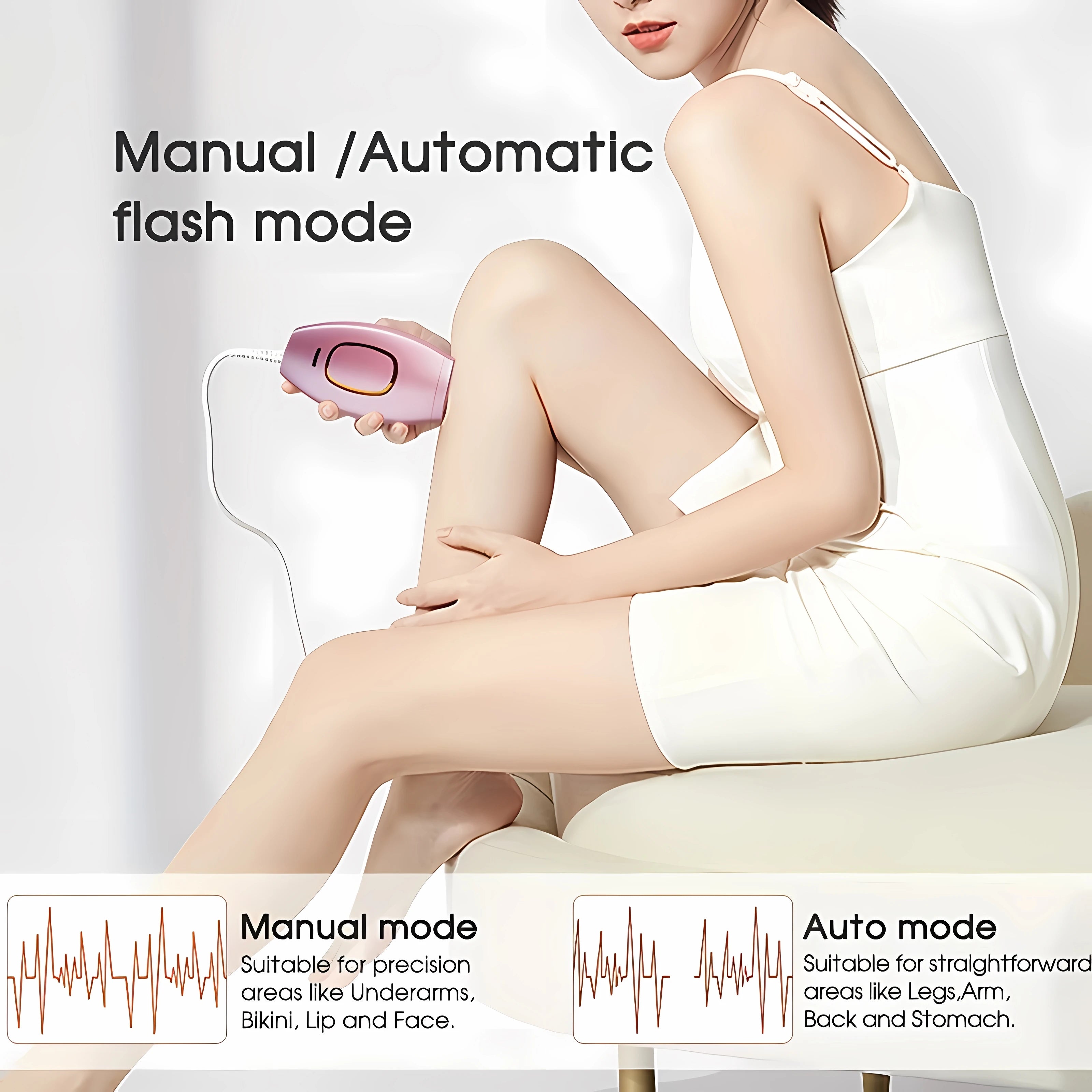 Permanently Home Use Mini Handheld 999999 Flashes IPL Laser Hair Removal Device Painless Personal Care for Men and Women 881