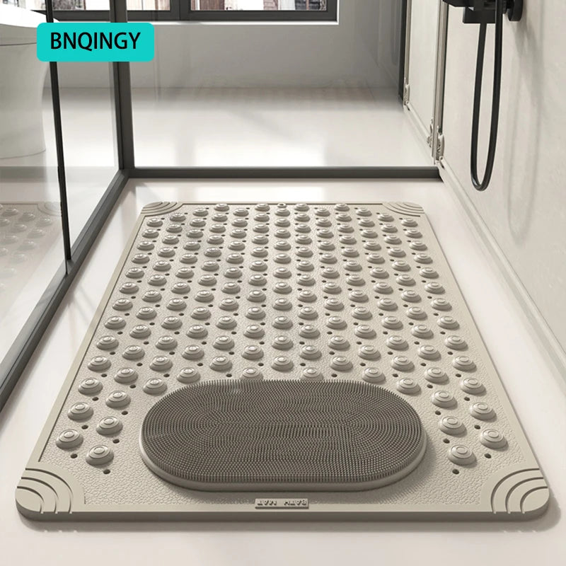 Waterproof Bathroom Anti-Slip Floor Mat Shower Room Dedicated Non-Slip Massage Foot Bath Mat for Bathtub Toilet