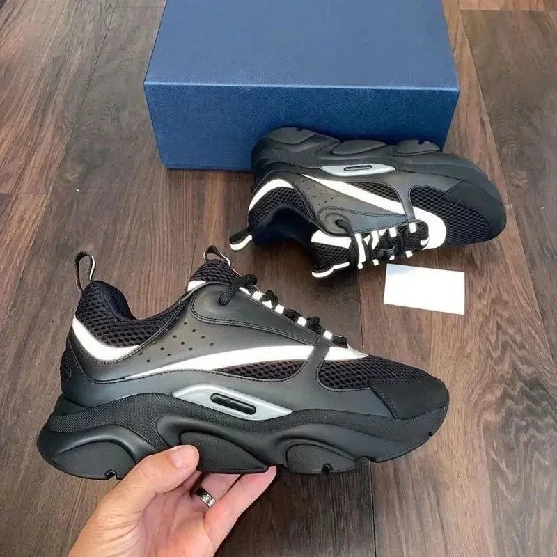 2025 High Quality Fashion Low Sneakers for Men Women Breathable Comfortable Outdoor Lace-up b22 Walking Sports Sneakers eur36-45