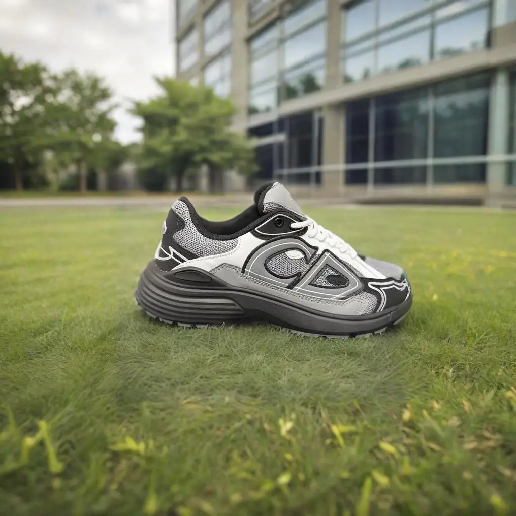 Men Running Shoes 2025 New Casual Mesh Breathable Lace-Up Sport Shoes Male Fashion Lightweight Non-Slip b30 Walking Shoes