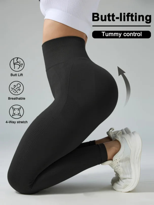 Women Yoga Leggings High Waist Exercise Sports Trousers Running Fitness Gym Leggings Quick Dry Hip Lifting Femme Slim Pants