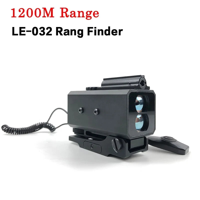 1200m Mini Laser Infrared Riflescope Rangefinder for Hunting Shooting Distance Angle Speed Measurer Tactical Rifle Scope Mounted