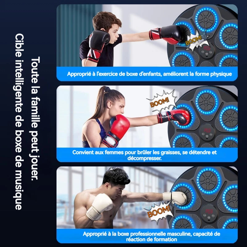 New Music Boxing Machine Smart Bluetooth Wall Mounted Music Boxing Trainer Gym Home Electronic Boxing Target Punching Equipment