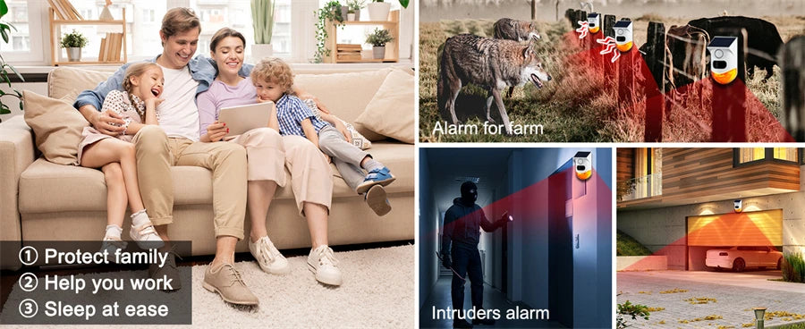 Smart Tuya Home Security WIFI APP Control PIR Sensor Alarm Detector Waterproof 120db Loud Sound Security Siren Strobe Light