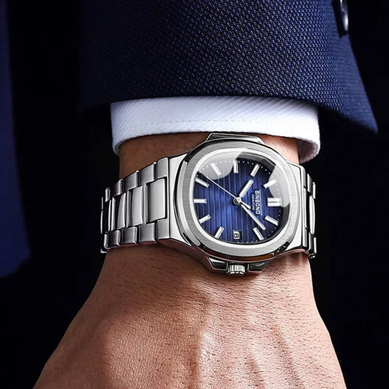 New Casual Business Movement Clock Men Luxury Watch Automatic Watches Mens Fashion Quartz Wristwatches Gifts Relogio Masculino