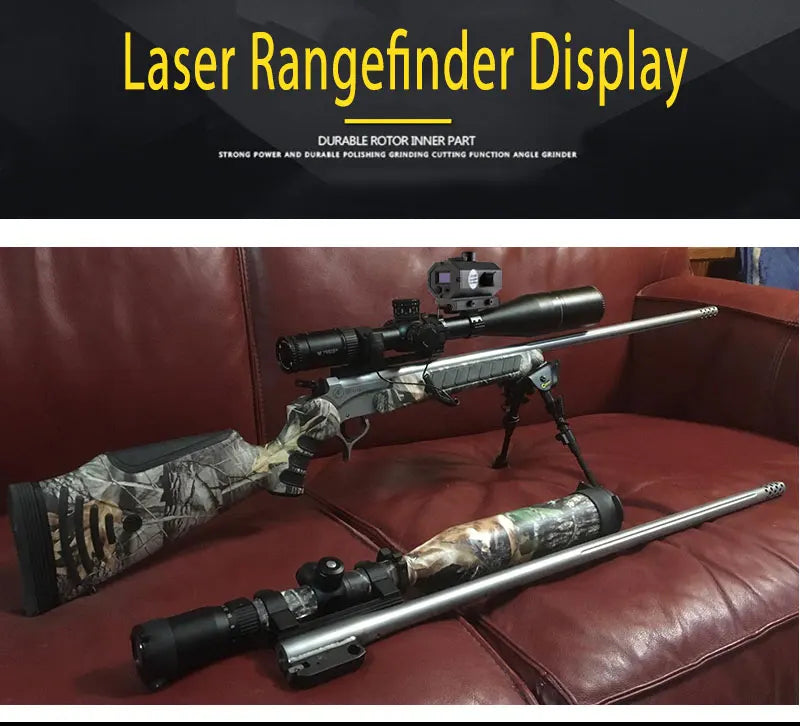 Tactical Hunting Sniper Laser Rangefinder Riflescope Long Range 1200M Real-time Rang Finder Distance Meter Angle Speed Telemeter