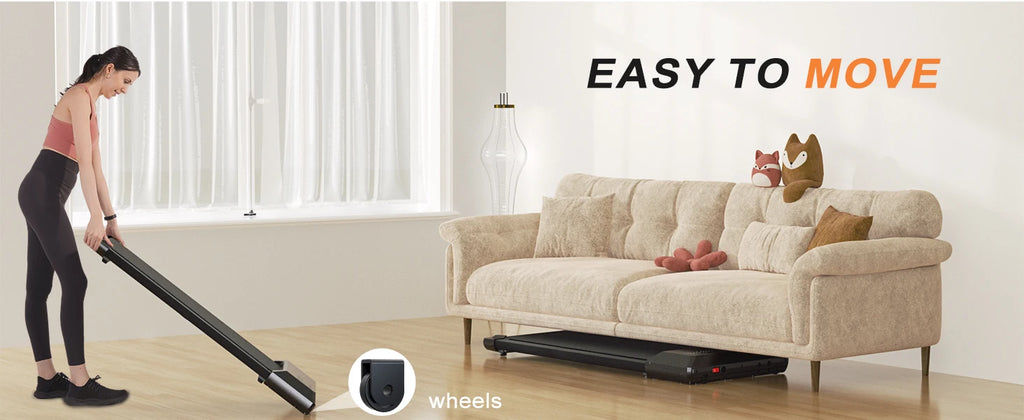 2in1 Walking Pad Mini Treadmill Portable for Home&Office Under Desk LCD Screen Max 250lbs Quiet Treadmills Exercise Machine