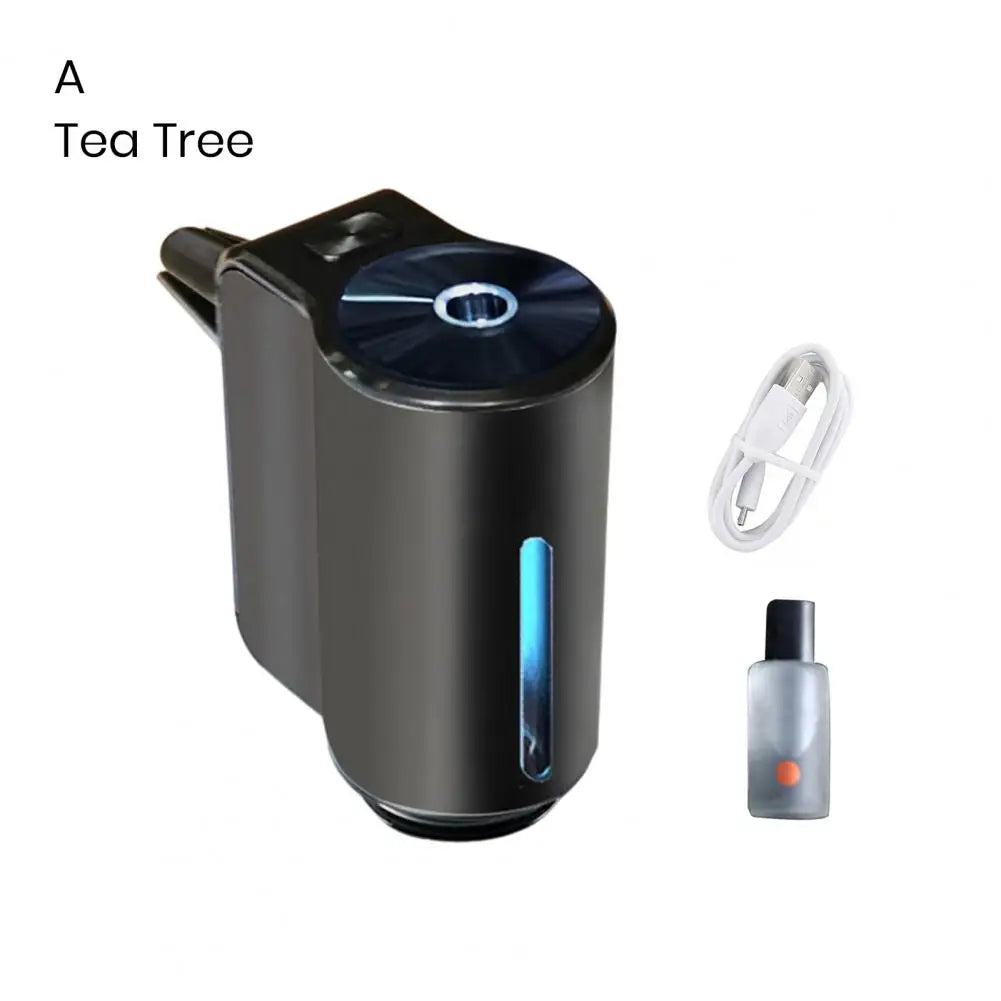 Smart Car Air Freshener Fragrance Dispenser 3 Modes Adjustable Air Vent Car Aromatherapy Diffuser Ultrasonic Atomizer