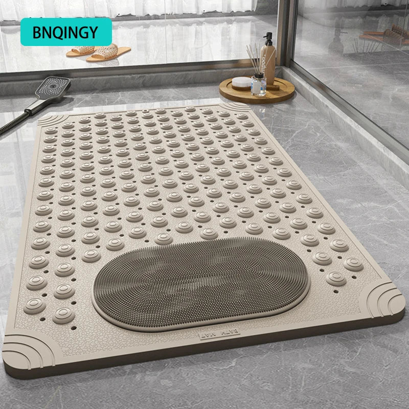 Waterproof Bathroom Anti-Slip Floor Mat Shower Room Dedicated Non-Slip Massage Foot Bath Mat for Bathtub Toilet