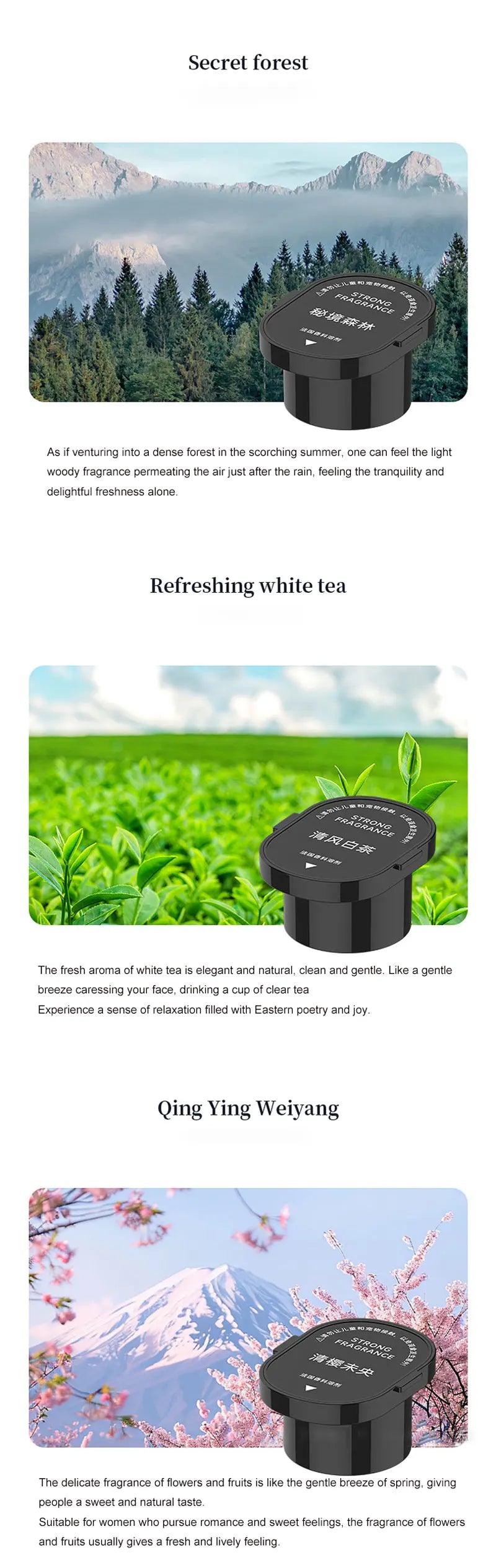 Smart Car Air Freshener Fragrance Mist Diffuser Ambient Light Interior Odor Remove 5 Scent Car Aromatherapy Refill Kit Good Smel