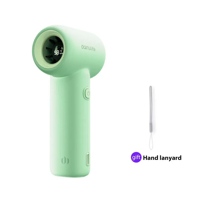 Portable Handheld  Turbo Fan 5 Gear Wind Battery Operated Up to 10 Working Hours Cooling Fan for Outdoor Activities Travel Beach