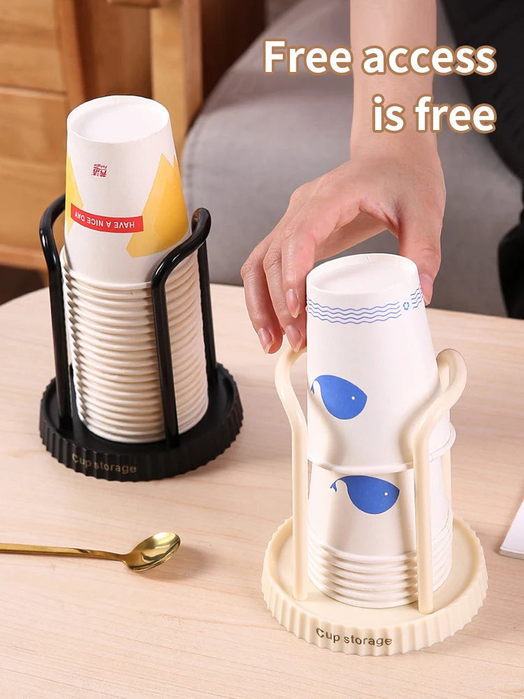 Household Disposable Paper Cup Holder, Desktop Paper Cup Storage Rack, Suitable For Living Room, Dining Room And Other Cup Taker