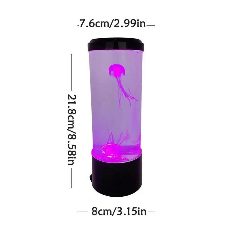 Jellyfish Night Light LED Night Light USB 7 Color USB Changing Jellyfish Lamp Small Mood Light Aquarium Electric Light Lamp