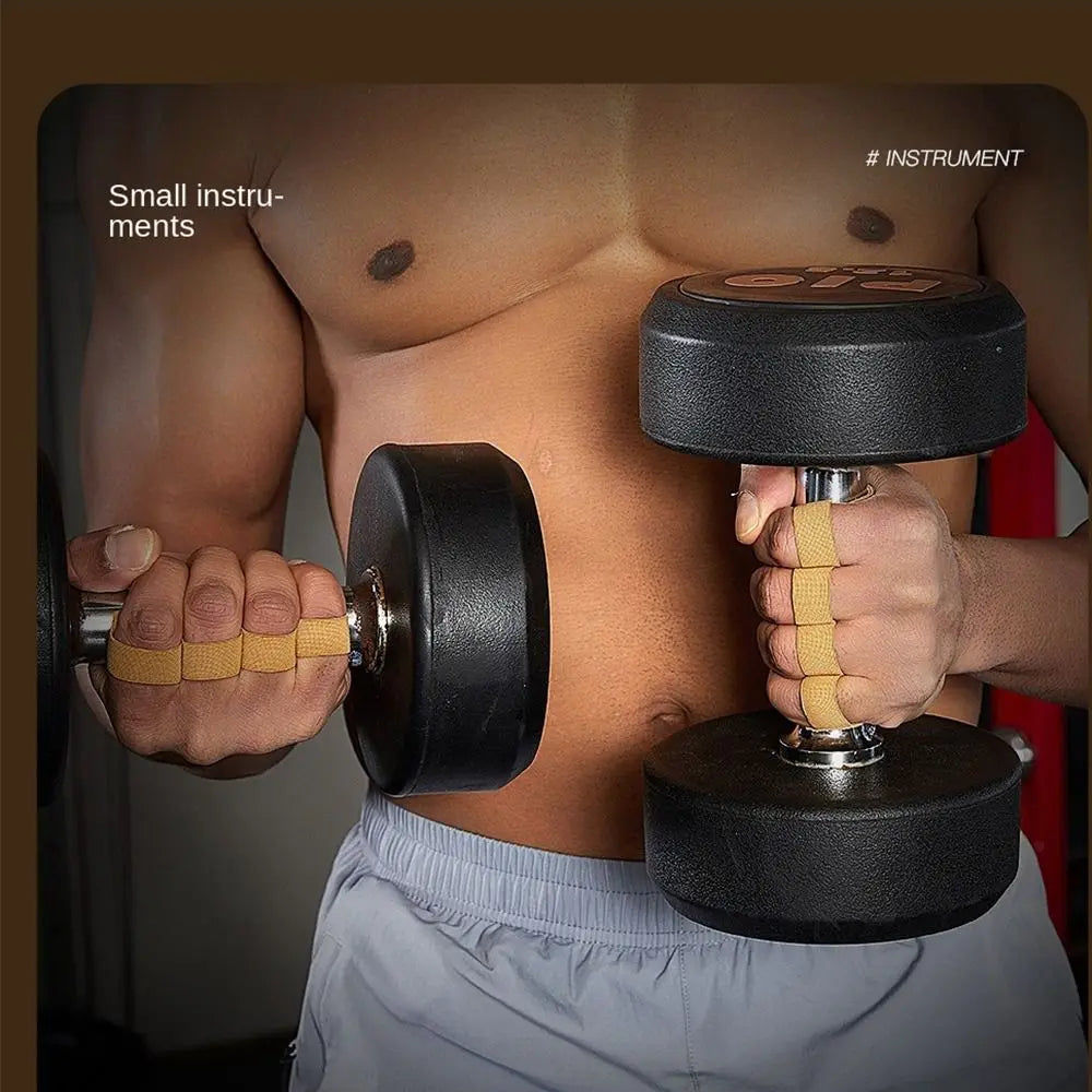 1Pair Leather Weight Lifting Training Gloves Palm Protection Breathable Gym Gloves Grips Anti-Skid Thicken