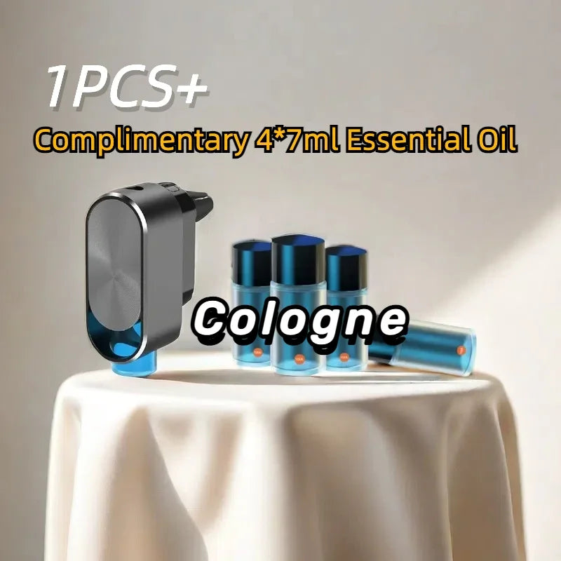 Smart Sensor Car Air Freshener – Premium Texture with 4 Bottles of Healthy Essential Oils, Elegant Interior Decoration for Fresh