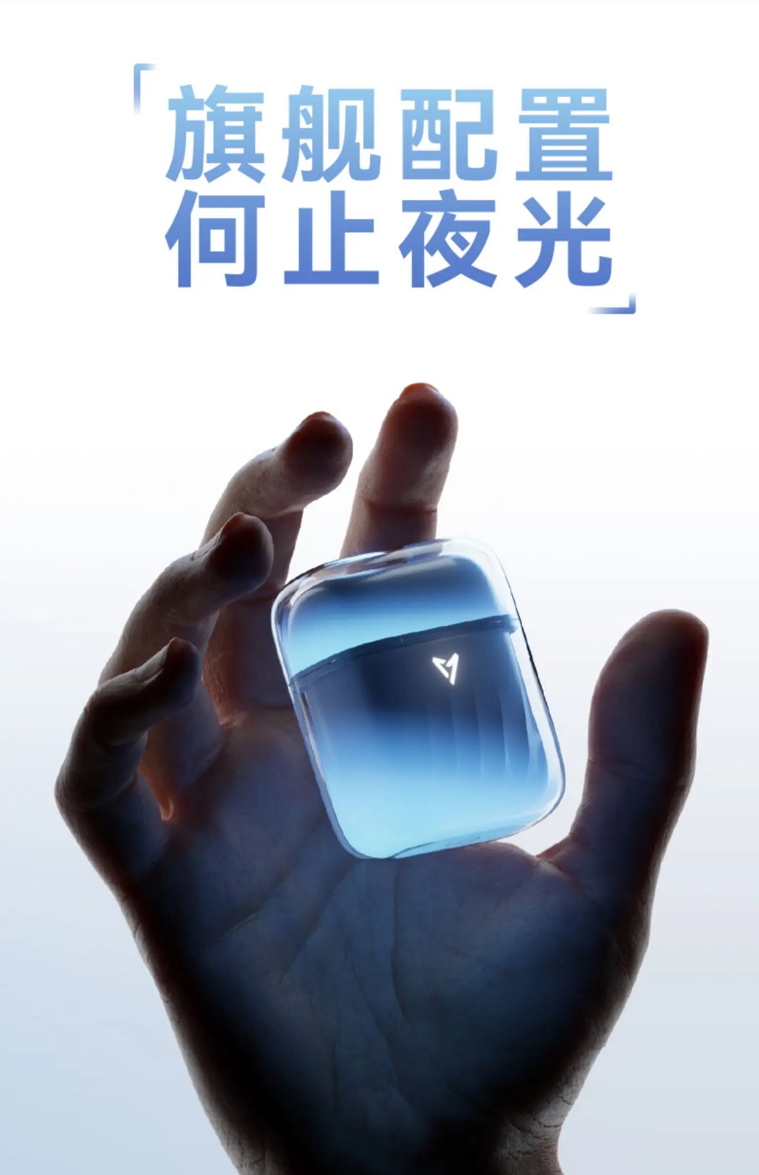 LIUP LP1 Luminous New Headphones Bluetooth Half in Ear Without Sensors Delay AI Active Noise Reduction  Dual Mode Switching Gift