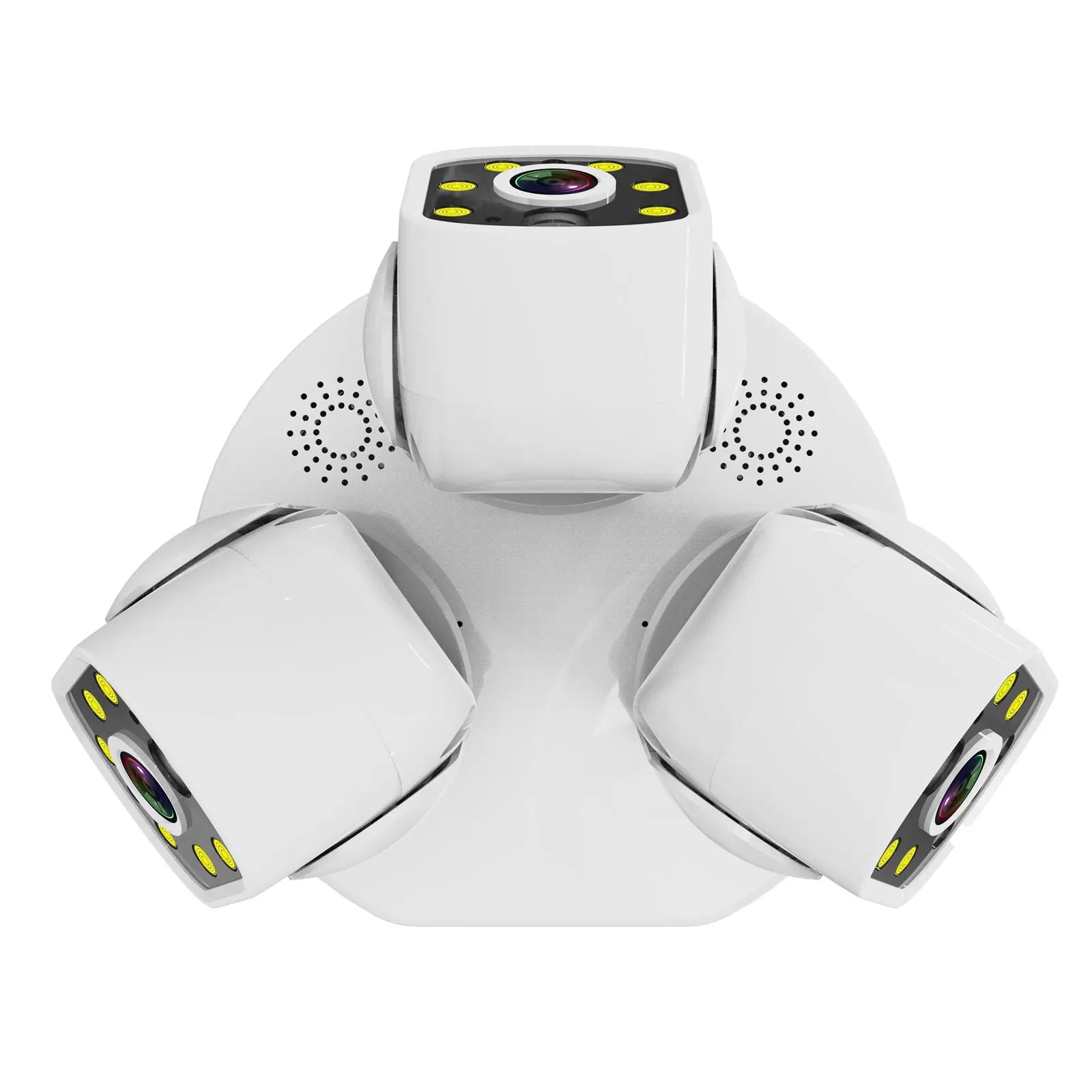 Smart 15MP Triple-Lens Bulb Security Camera 360° PTZ Auto Tracking 15MP 9MP Night Vision WiFi Waterproof CCTV 3-Screen View