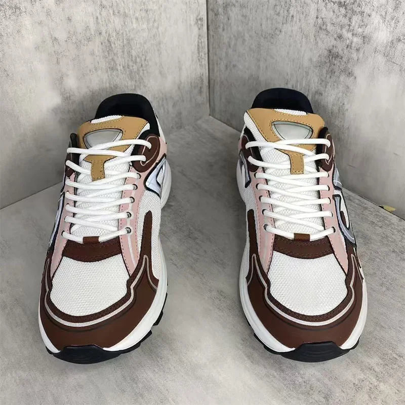 2025 New  B30 Summer Breathable thick-soled mesh casual sports shoes for teenagers, Men's  Bad trendy shoes