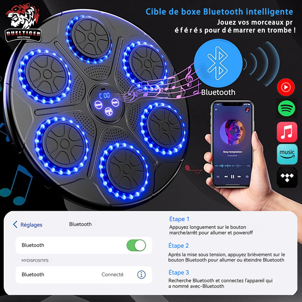 New Music Boxing Machine Smart Bluetooth Wall Mounted Music Boxing Trainer Gym Home Electronic Boxing Target Punching Equipment