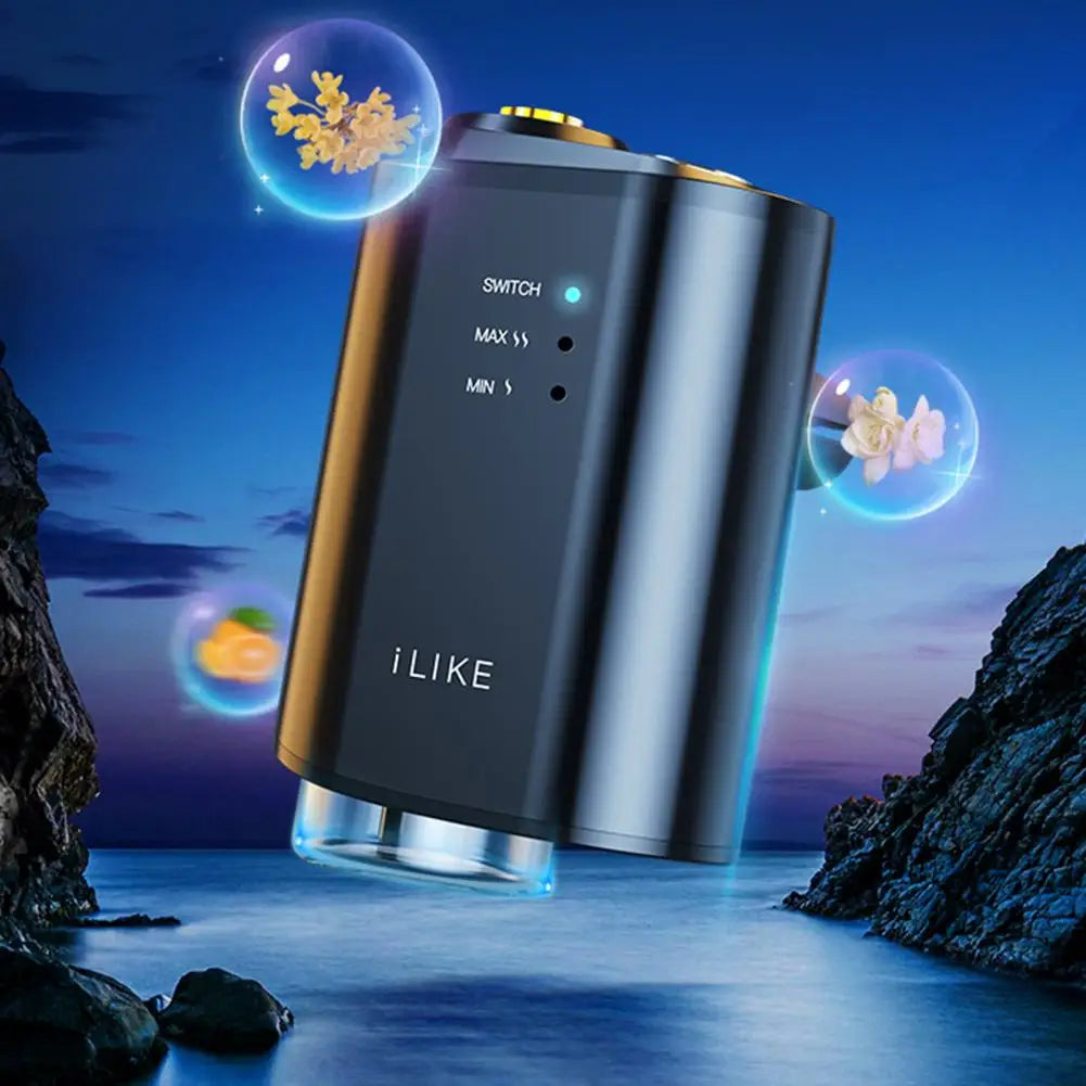 Smart Car Air Freshener Car Aromatherapy Diffuser On/Off Rechargeable Car Air Vent Clip Type Aroma Diffuser Fragrance Dispenser