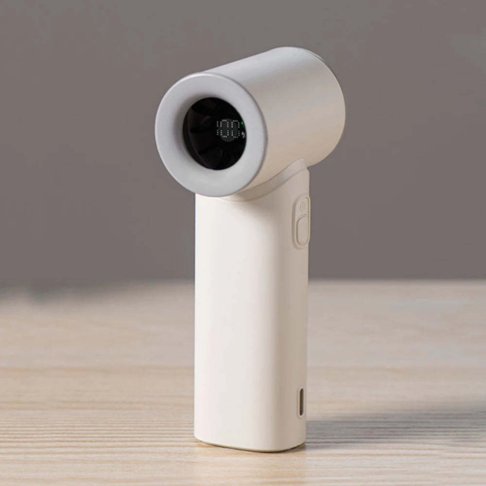 Portable Handheld Turbo Fan Mini Portable Hand Fan 3000mAh Rechargeable Handheld Turbo Fan Small Pocket Fan for Outdoor Travel