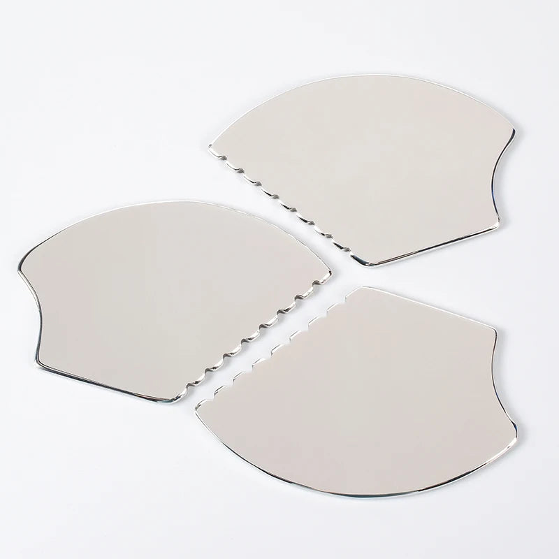 Gua Sha Facial Tool, Stainless Steel GuaSha Massage Tool Natural Universal Facial Silver Metal Gua Sha Board for SPA Acupuncture
