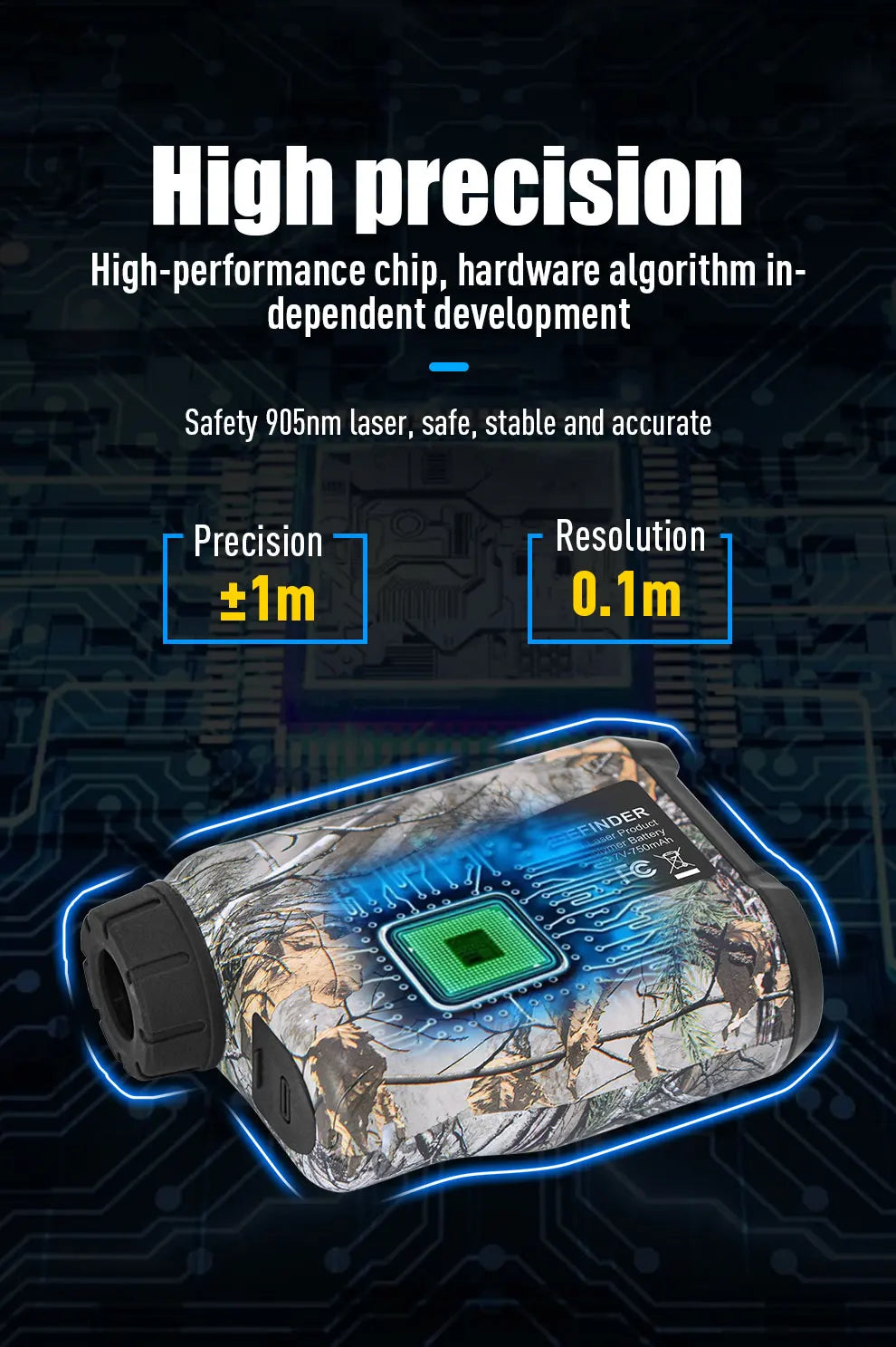 Laser Rangefinder for Hunting Golf Range Finder Distance Meter Telescope Telemeter 600M 800M 1000M Ranging Slope Height Angle