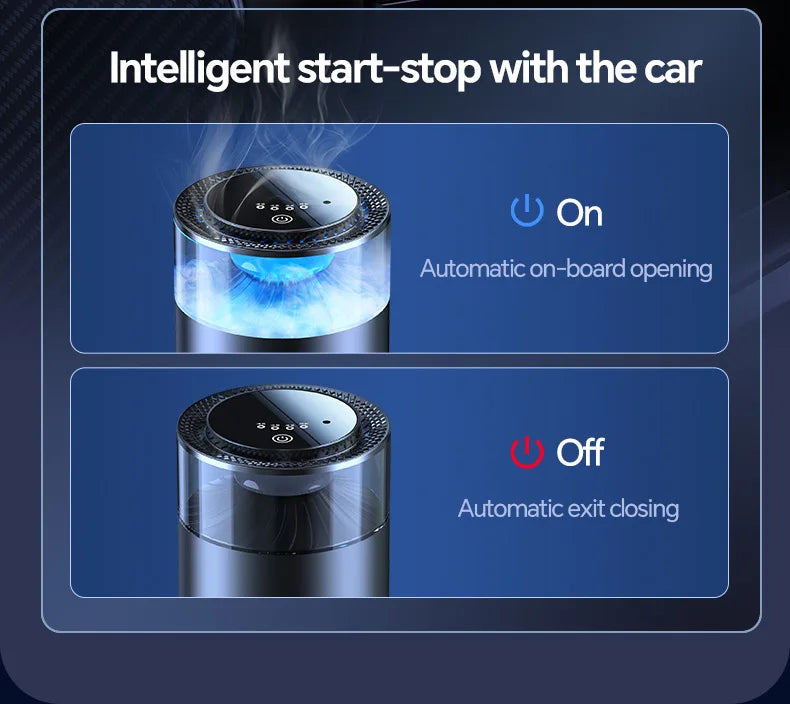 New Smart Car Fragrance  Air Fresheners Ambient Light Auto On/Off Car Air Freshener Diffuser Adjustable Intensity