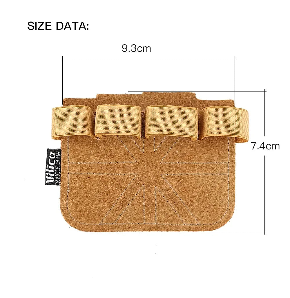 1Pair Leather Weight Lifting Training Gloves Palm Protection Breathable Gym Gloves Grips Anti-Skid Thicken