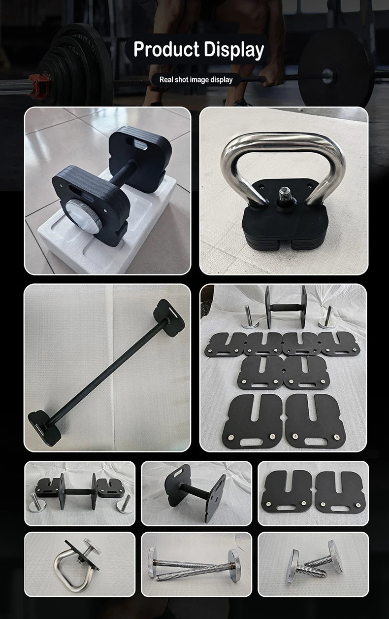 2025 Professional pure steel adjustable dumbbell strength exercise kettle bell barbell 4kg-102kg fast adjustable dumbbell