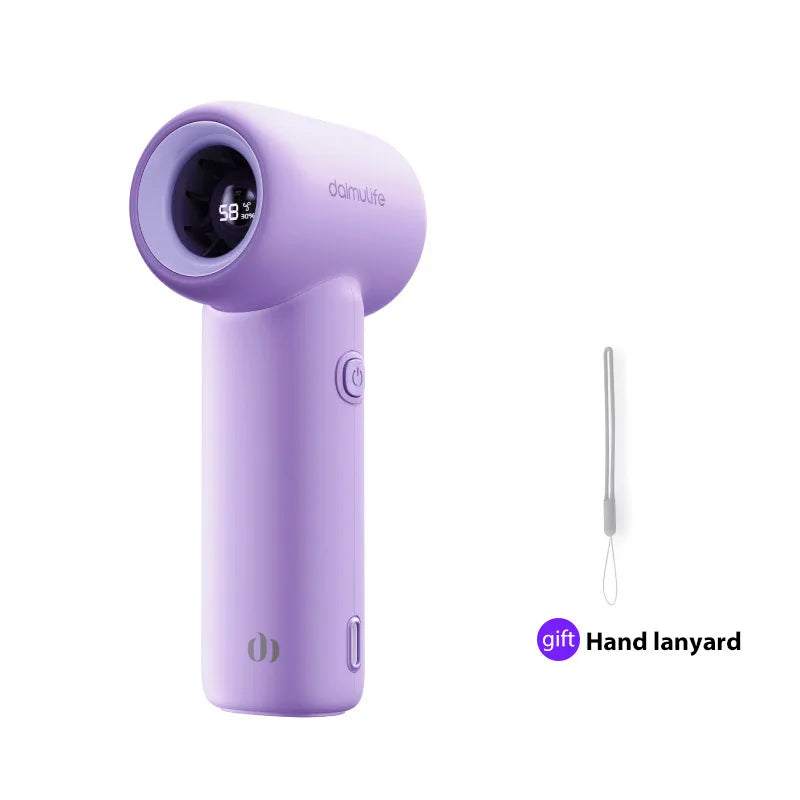 Portable Handheld  Turbo Fan 5 Gear Wind Battery Operated Up to 10 Working Hours Cooling Fan for Outdoor Activities Travel Beach