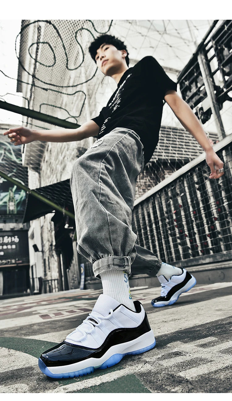 Shoes Men's Shoes Leather Retro Low-Top Basketball Trendy Shoes Men's and Women's Comfortable Casual Shoes Sports Shoes