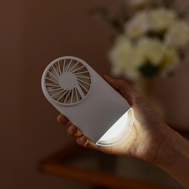 Handheld Turbo Fan Mini Portable Hand, 1200mAh USB Rechargeable Personal, Battery Operated Pocket Fan with 4 Speeds for