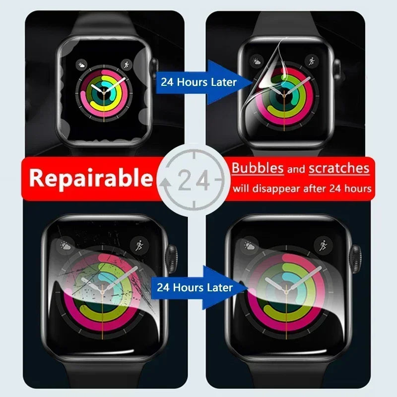 3Pcs For Casio AE-1500WH Smart Watch Clear Ultra Slim Soft Hydrogel Repairable Film Screen Protector -Not Tempered Glass