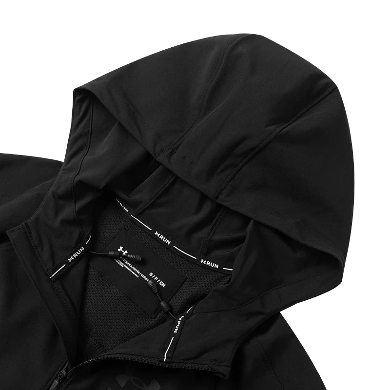 Underarmour Outwear Women's Sports Quick-Drying Jacket Fitness Training Top Outdoor Running Clothing Casual Windbreaker 1361384-001