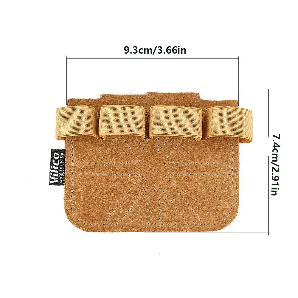 1Pair Leather Weight Lifting Training Gloves Palm Protection Breathable Gym Gloves Grips Anti-Skid Thicken