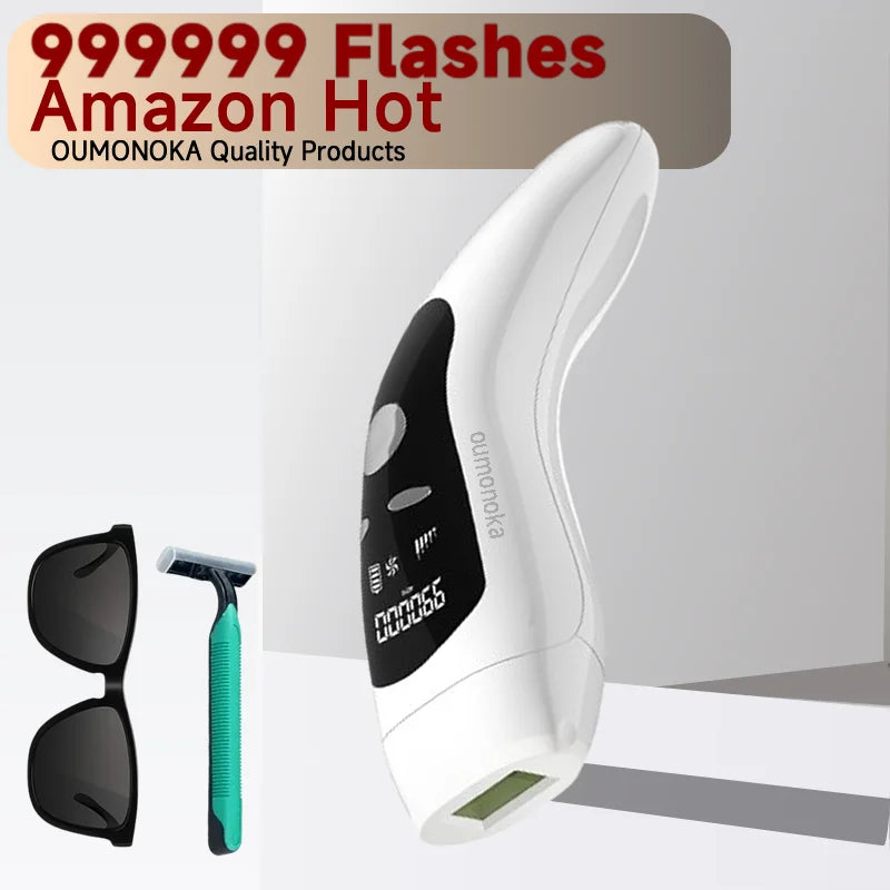 IPL Hair Removal Device 999999 Flashes  Permanent Epilator Body Treament Home Use for Women Men Facial Shaver Cutting Machine