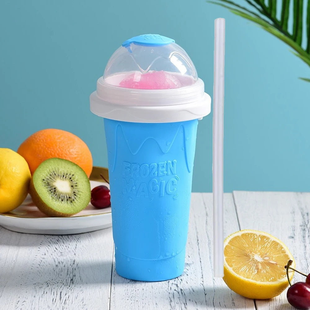 300mlSmoothie Cup PortableDouble LayerSmoothie MachineCan Make Milkshakes Juices Ice Cream Etc Great for Kids/friends and Family