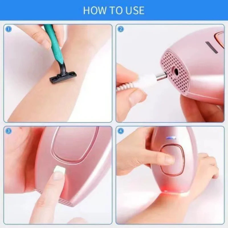 Popular hair removal device laser hair removal device IPL household women's shaving strong pulse hair removal device