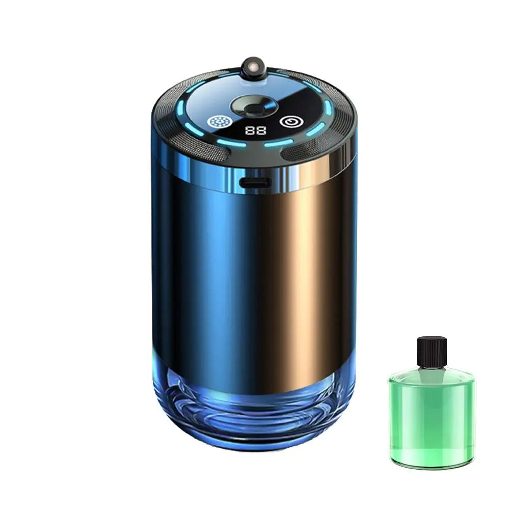 Smart Car Air Freshener, Rechargeable Car Aroma Diffuser, 5 Levels Of Adjustable Intelligent Car Diffuser