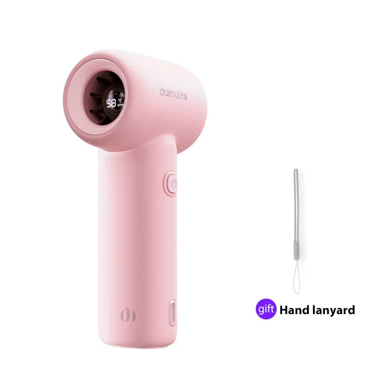 Portable Handheld  Turbo Fan 5 Gear Wind Battery Operated Up to 10 Working Hours Cooling Fan for Outdoor Activities Travel Beach