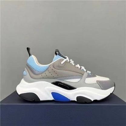 2025 High Quality Fashion Low Sneakers for Men Women Breathable Comfortable Outdoor Lace-up b22 Walking Sports Sneakers eur36-45