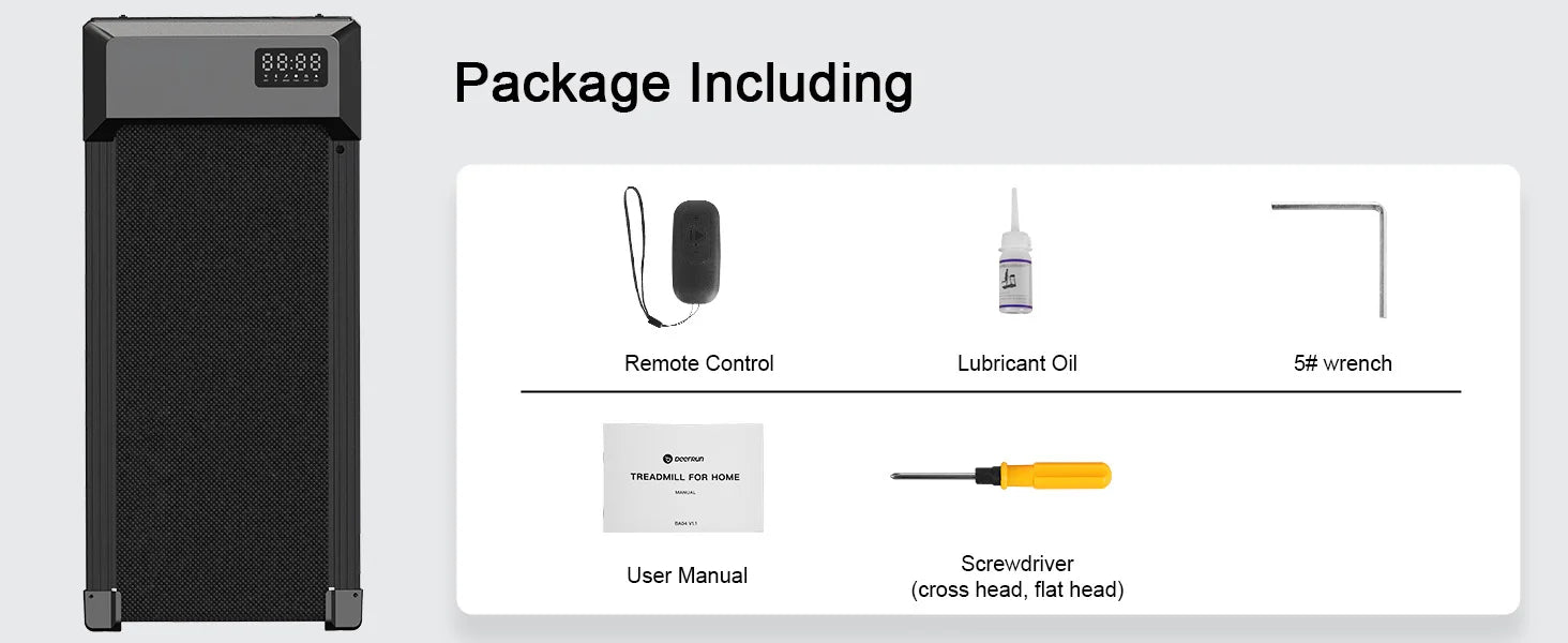 2in1 Walking Pad Mini Treadmill Portable for Home&Office Under Desk LCD Screen Max 250lbs Quiet Treadmills Exercise Machine