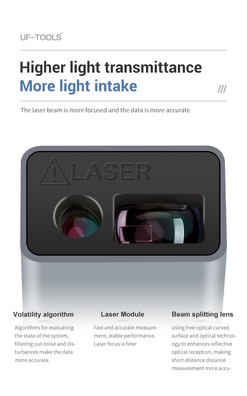 Mini Laser Rangefinder 30M High Precision Measurement Laser Distance 24g USB Rechargeable Handheld Distance Meter Smart Portable