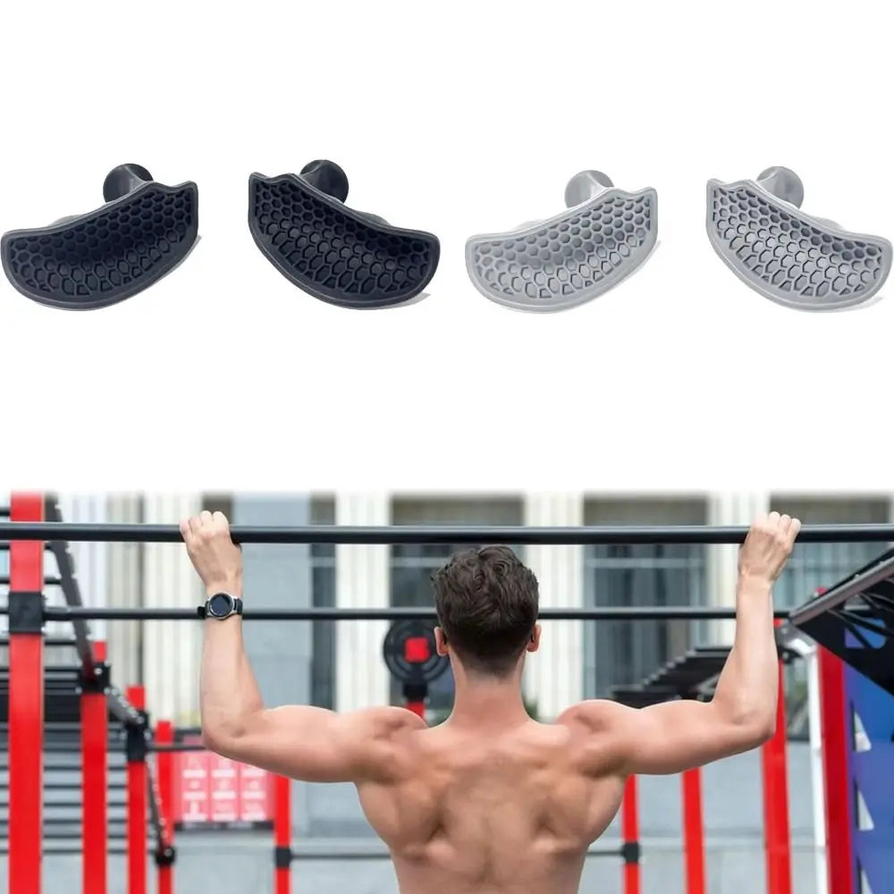 1 Pair Ergonomic Weight Lifting Grips Anti-slip Elastic Workout Gym Gloves Thicken Silicone Silicone Palm Grips Weightlifting