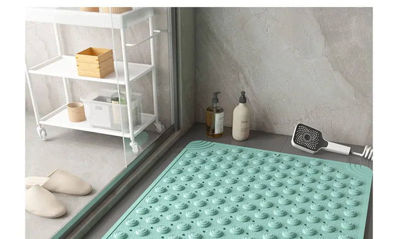 Waterproof Bathroom Anti-Slip Floor Mat Shower Room Dedicated Non-Slip Massage Foot Bath Mat for Bathtub Toilet