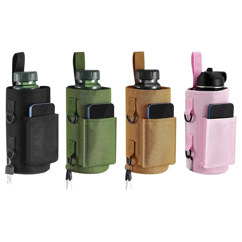 Magnetic Gym Water Bottle Bag Holder, Built-in Magnet for Easy Attachment to Metal Surface, Magnetic Bottle Sleeve Pouch