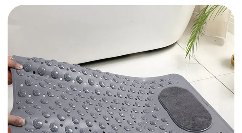 Waterproof Bathroom Anti-Slip Floor Mat Shower Room Dedicated Non-Slip Massage Foot Bath Mat for Bathtub Toilet