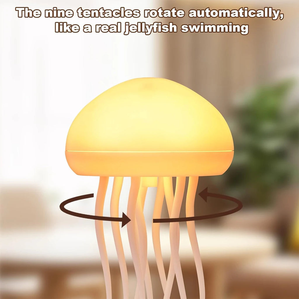 Jellyfish Night Light Lighting Decoration Home Smart Lights Cartoon 3d Art Decor Led Creative Ambient Lamp Usb Decorative Voice