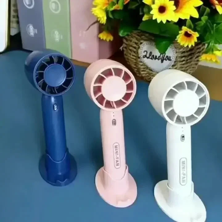 Portable Mini Handheld Turbo Fan USB Rechargeable Battery Fan Air Cooler Desktop Mute Small fan Summer Camping Hand Cooling Fans